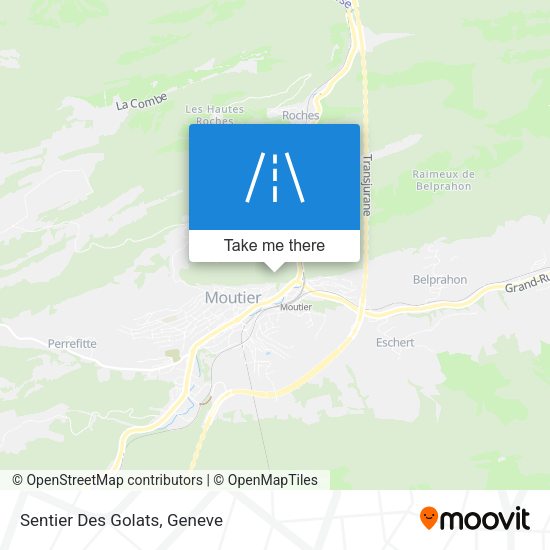 Sentier Des Golats map