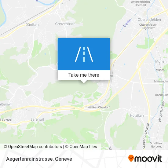 Aegertenrainstrasse map