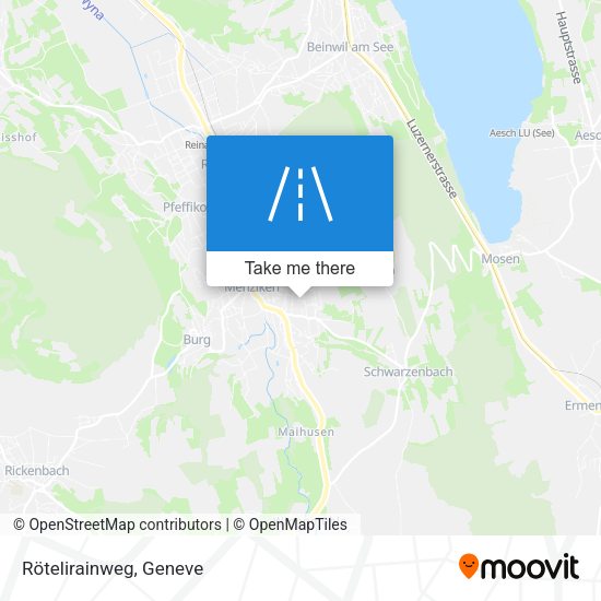 Rötelirainweg map
