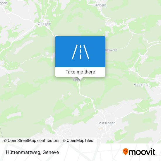 Hüttenmattweg map