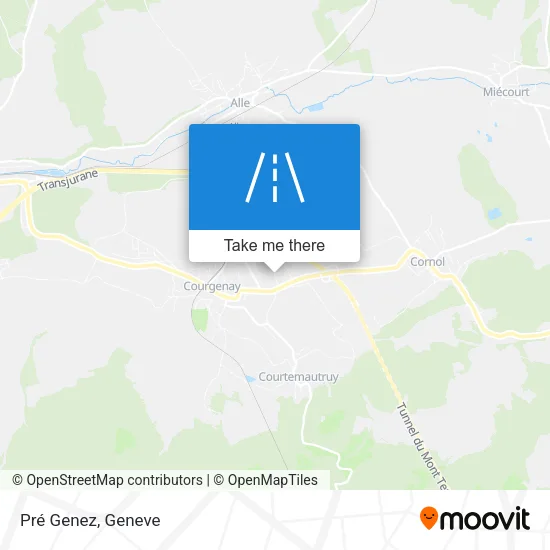 Pré Genez map
