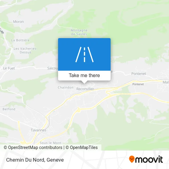 Chemin Du Nord map