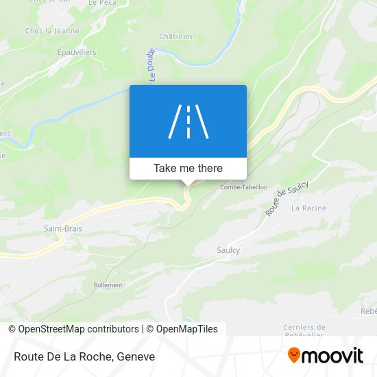 Route De La Roche map