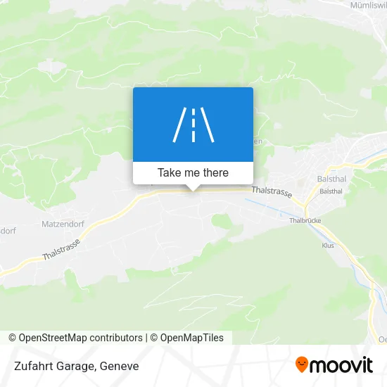 Zufahrt Garage map