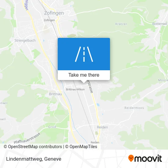 Lindenmattweg map