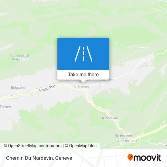 Chemin Du Nardevin map