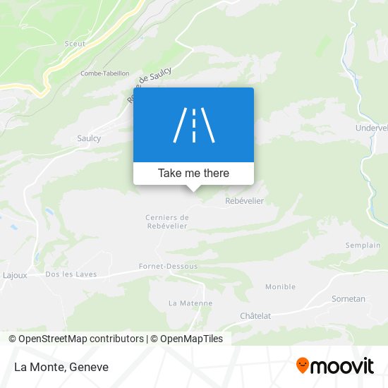 La Monte map