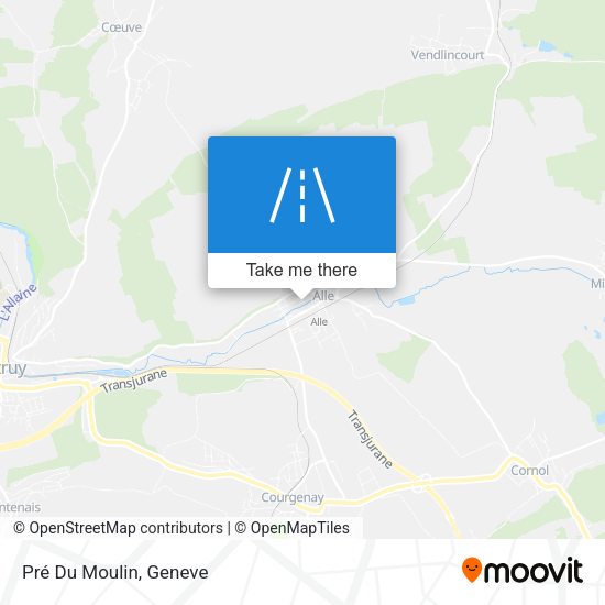 Pré Du Moulin map