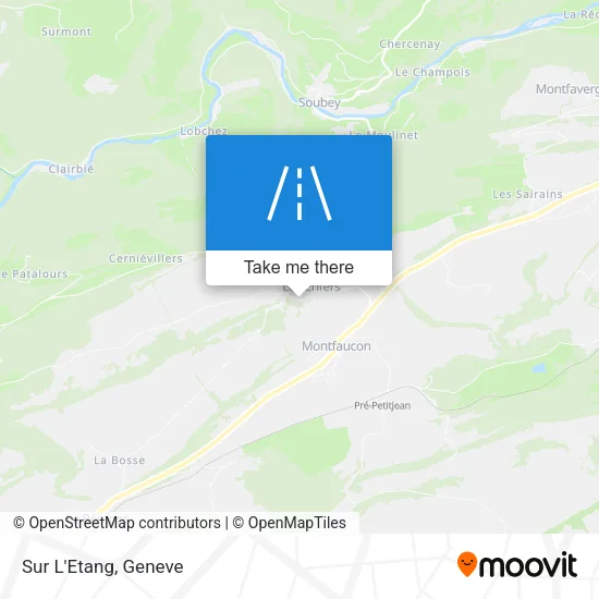Sur L'Etang map