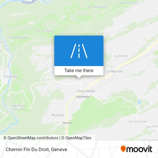 Chemin Fin Du Droit map