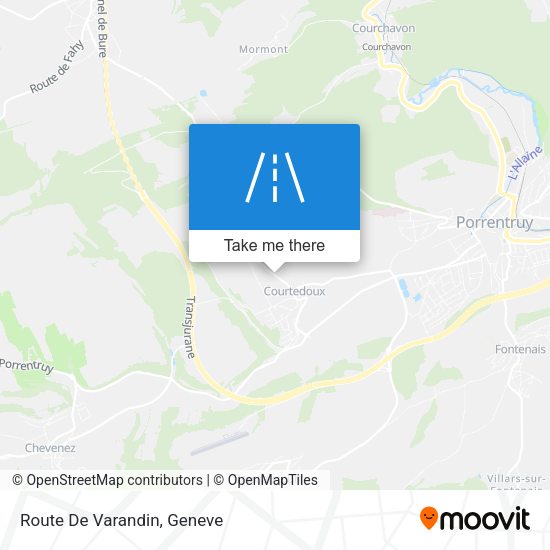 Route De Varandin map