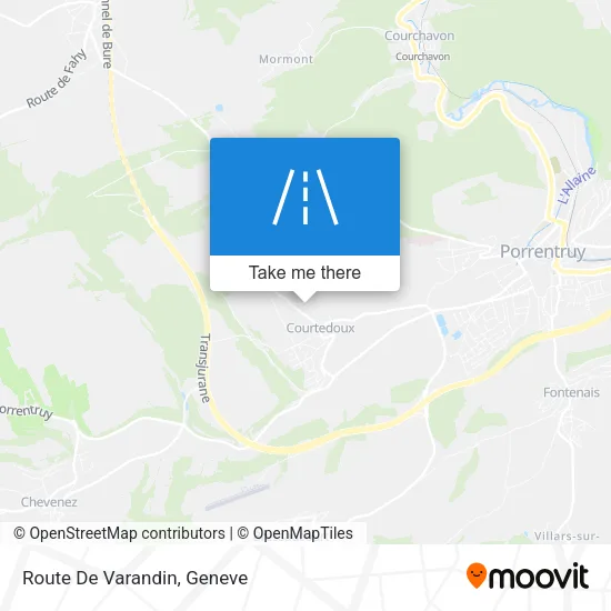 Route De Varandin map
