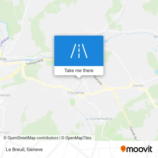 Le Breuil map