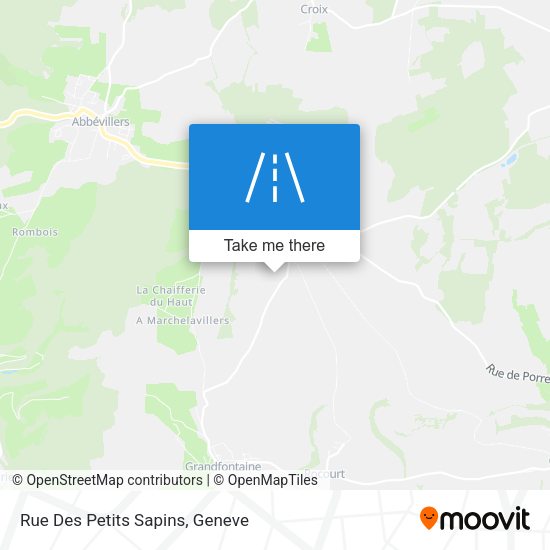 Rue Des Petits Sapins map