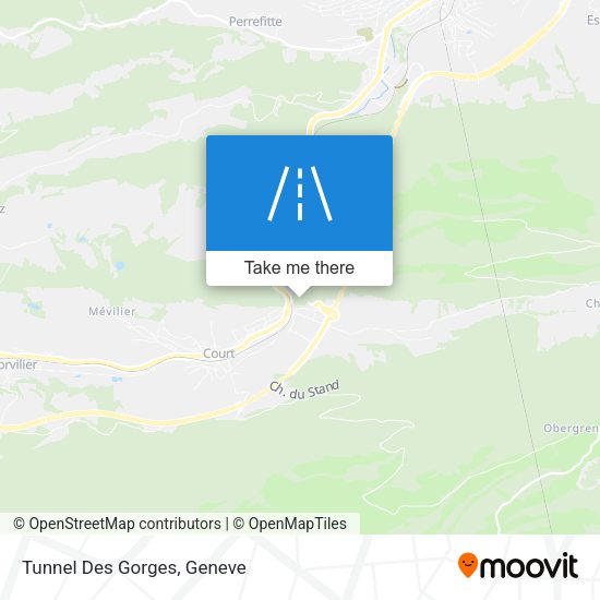 Tunnel Des Gorges map