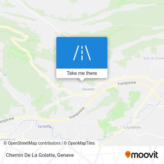 Chemin De La Golatte map