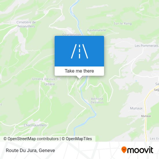 Route Du Jura map