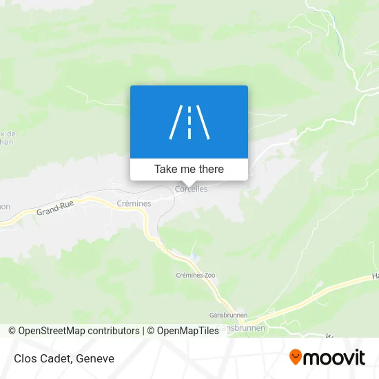 Clos Cadet map