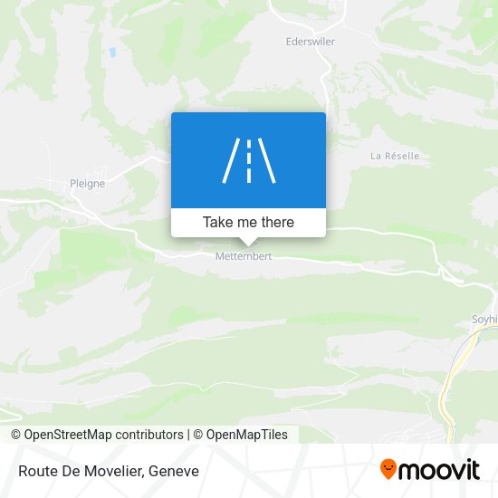 Route De Movelier map
