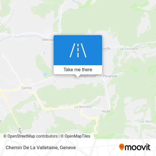 Chemin De La Valletaine map