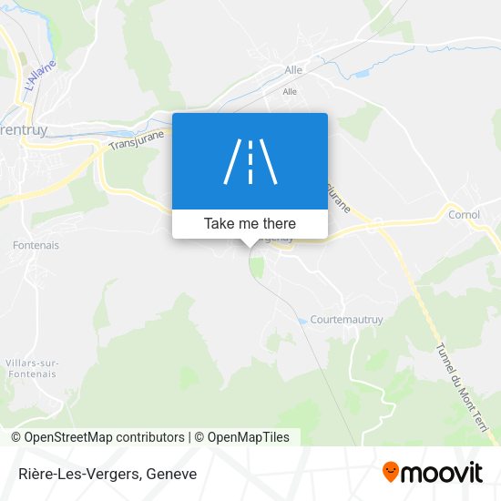 Rière-Les-Vergers map