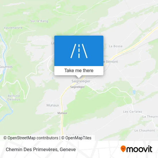 Chemin Des Primevères map