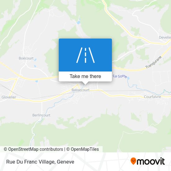 Rue Du Franc Village map