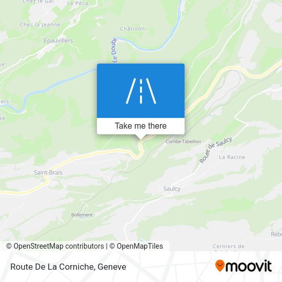 Route De La Corniche map