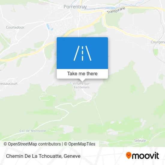 Chemin De La Tchouatte map