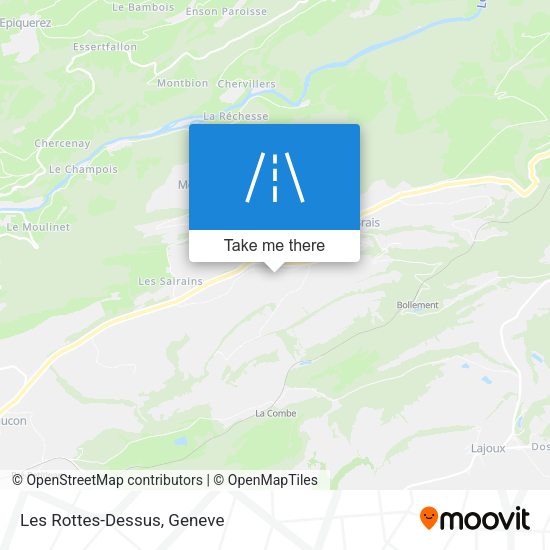 Les Rottes-Dessus map