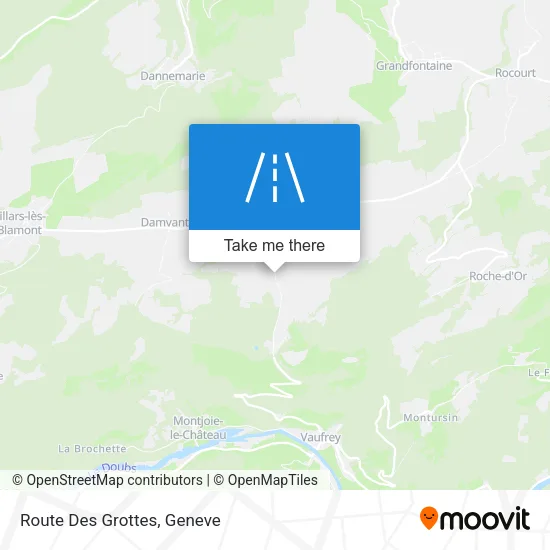 Route Des Grottes map