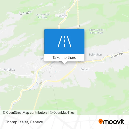 Champ Iselet map