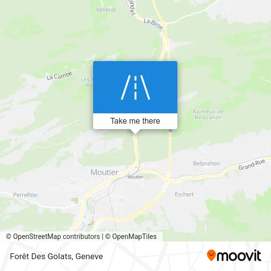 Forêt Des Golats map