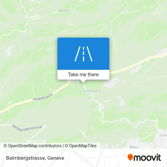 Balmbergstrasse map