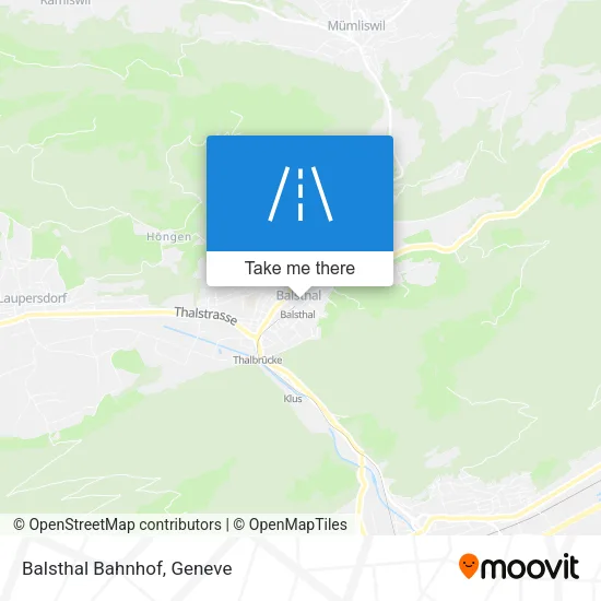 Balsthal Bahnhof map