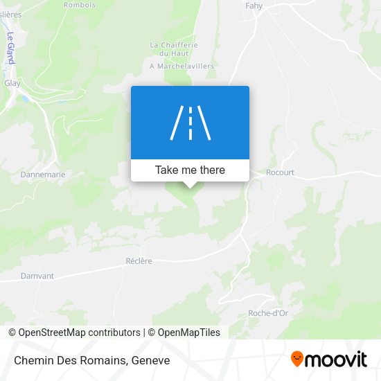 Chemin Des Romains map