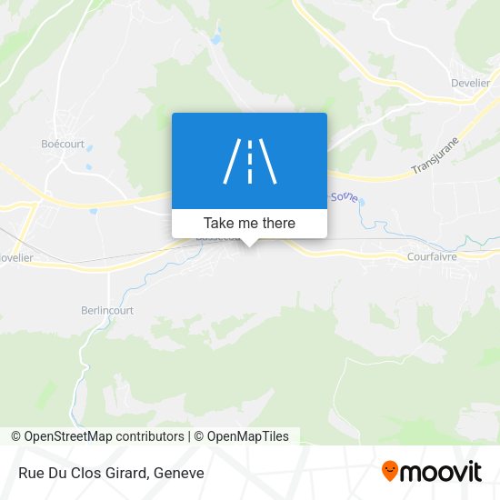Rue Du Clos Girard map