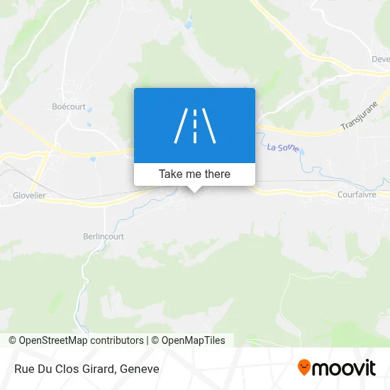 Rue Du Clos Girard map