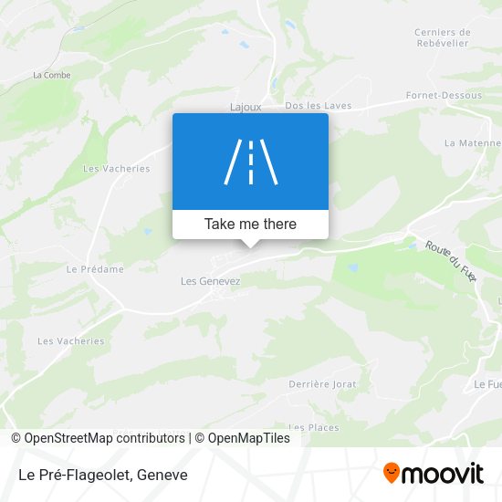 Le Pré-Flageolet map