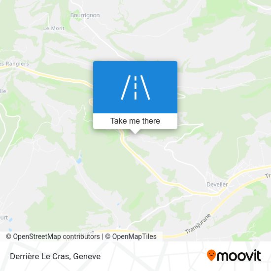 Derrière Le Cras map