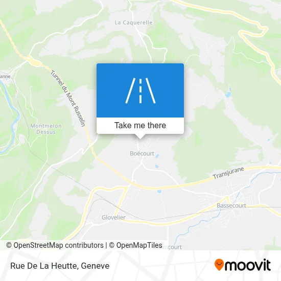 Rue De La Heutte map