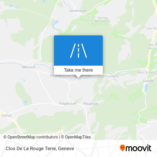 Clos De La Rouge Terre map