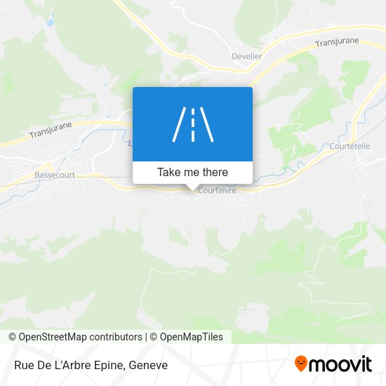 Rue De L'Arbre Epine map