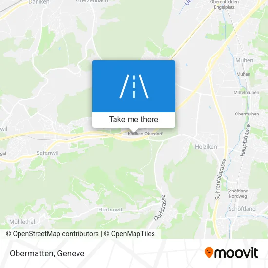 Obermatten map