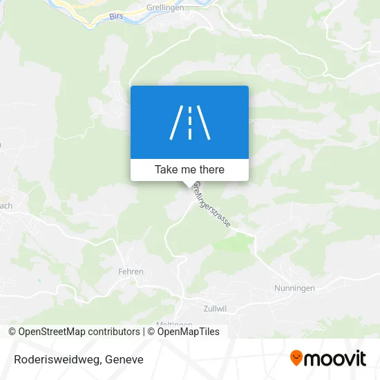 Roderisweidweg map