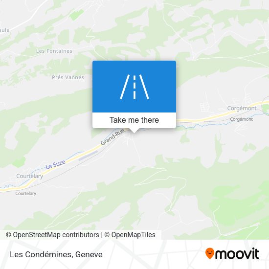 Les Condémines map