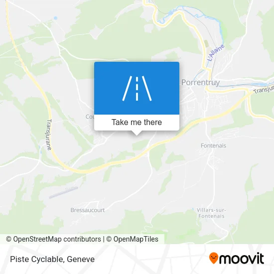 Piste Cyclable map