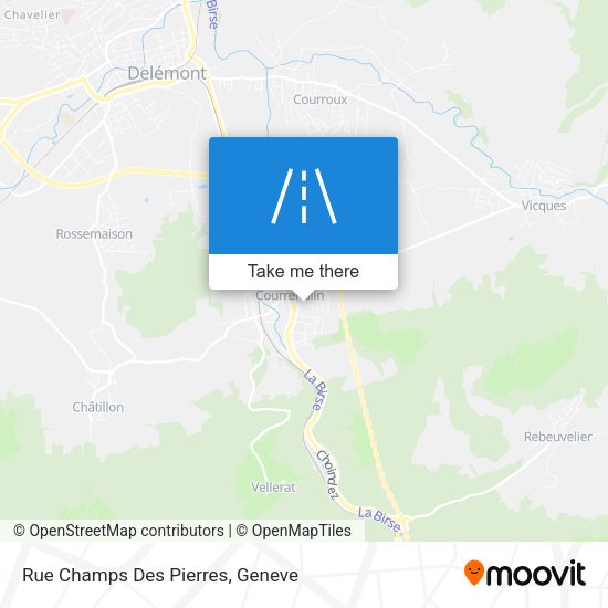 Rue Champs Des Pierres map