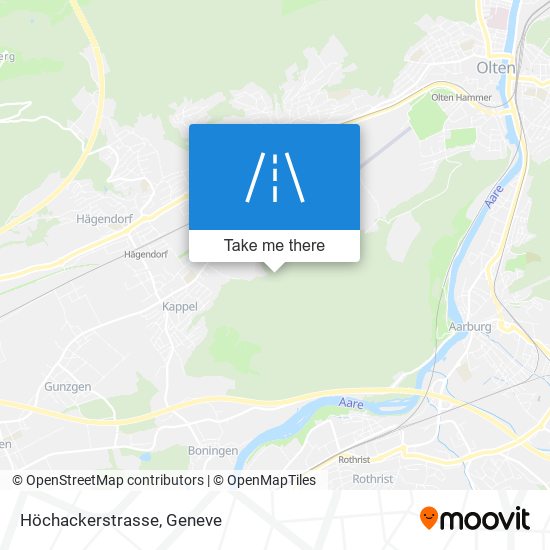 Höchackerstrasse map