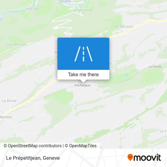 Le Prépetitjean map
